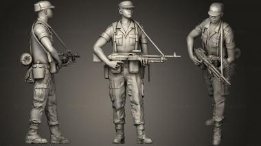 Military figurines rodesia soldiers.2 3d model